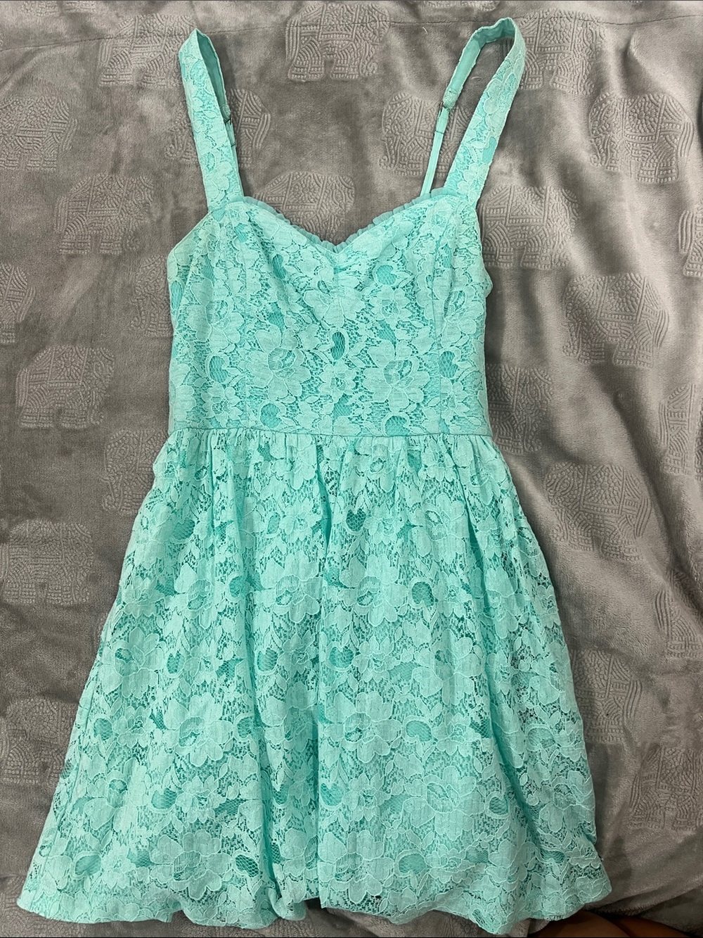 Hollister aquamarine Lace Strappy Dress for Kids